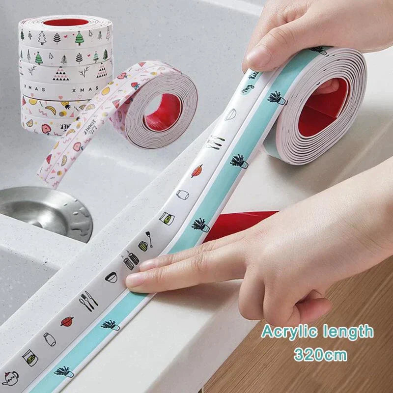 ( FREE HOME DELIVERY ) Self Adhesive Printed Sealing Waterproof Tape - 3 Meters length