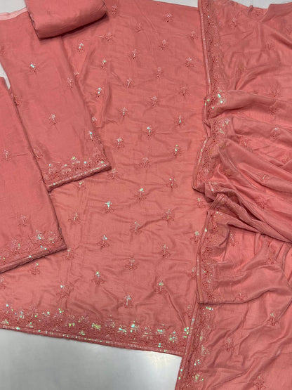 coco by zara shahjahan 3pc velvet emb